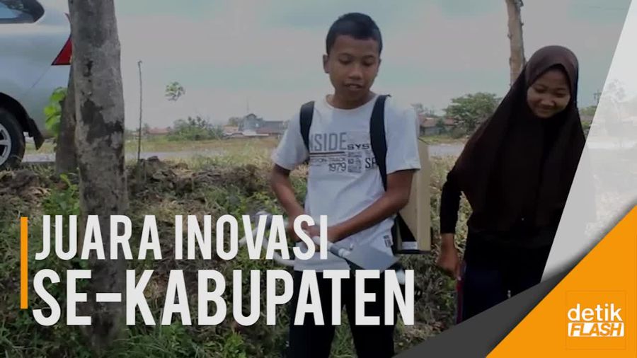 Alat Pemupukan Kreasi Siswa SMP, Hemat Tenaga dan Tepat Sasaran