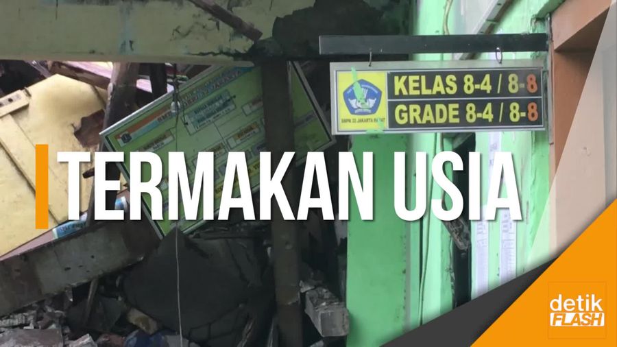 Ini Penjelasan Anies Mengapa SMPN 32 Jakarta Bisa Ambruk