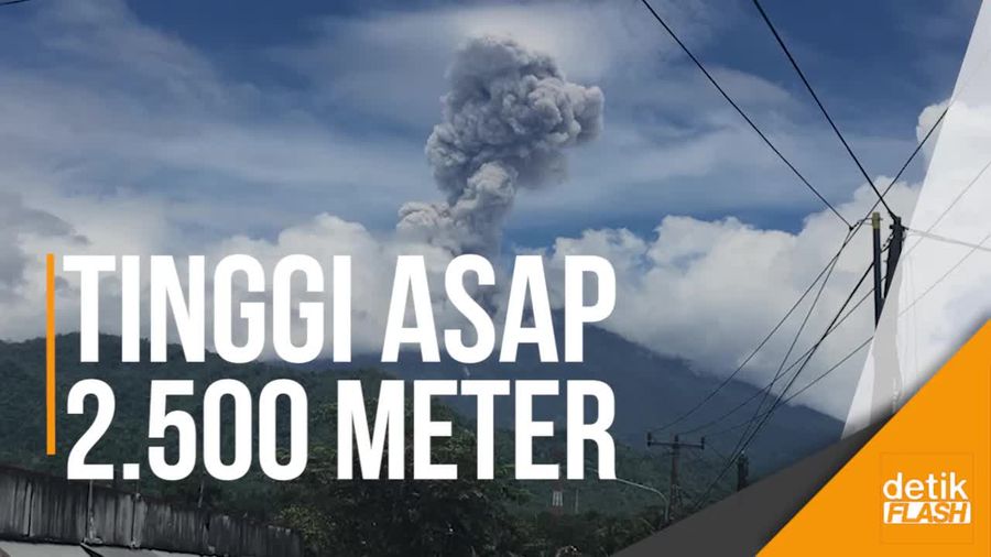 Gunung Agung Kembali Erupsi, Semburkan Asap Tebal ke Udara