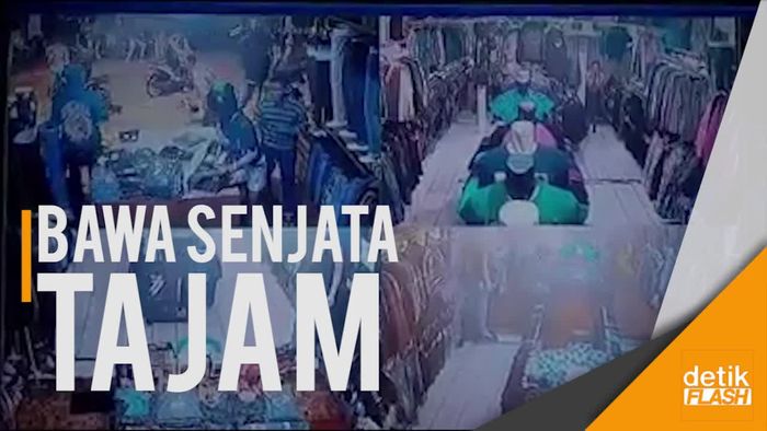 Aksi Jarah Geng Motor di Depok