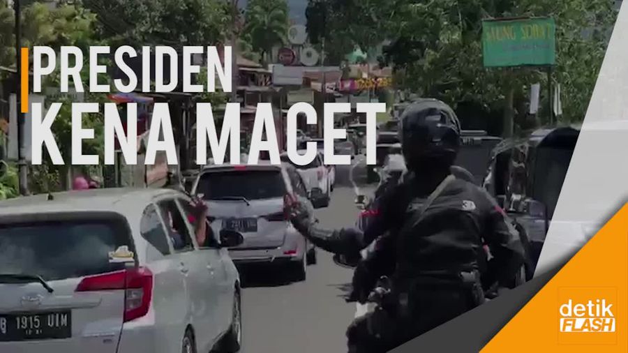 Rombongan Presiden Terjebak Macet di Puncak