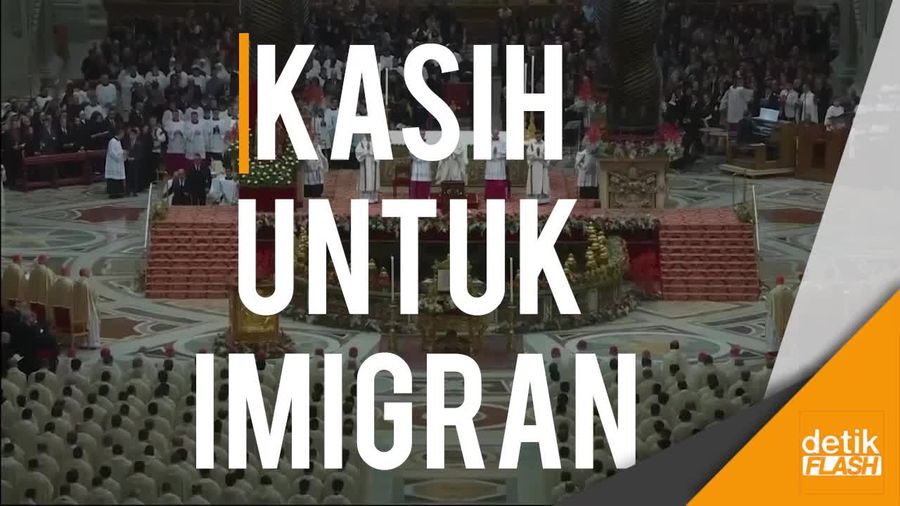 Minta Imigran Dirangkul, Paus Fransiskus: Nasibnya Sama Seperti Yusuf dan Maria