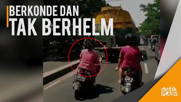 Meliuk-liuk Terobos Macet, Aksi Emak Pemotor Ini Dibahas Netizen