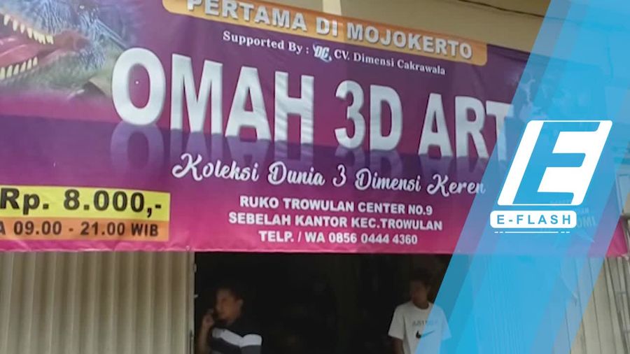 Serunya Foto dengan Background Seni 3D di Mojokerto