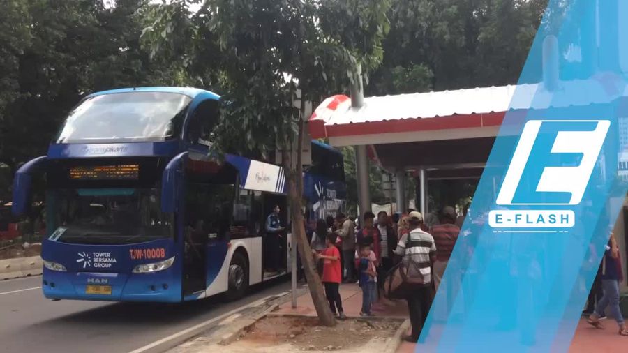 Yuk! Wisata Keliling Jakarta Gratis Naik Bus Tingkat TransJ