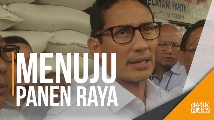 Datangi Pasar Induk Cipinang, Sandi Pastikan Harga Beras Stabil