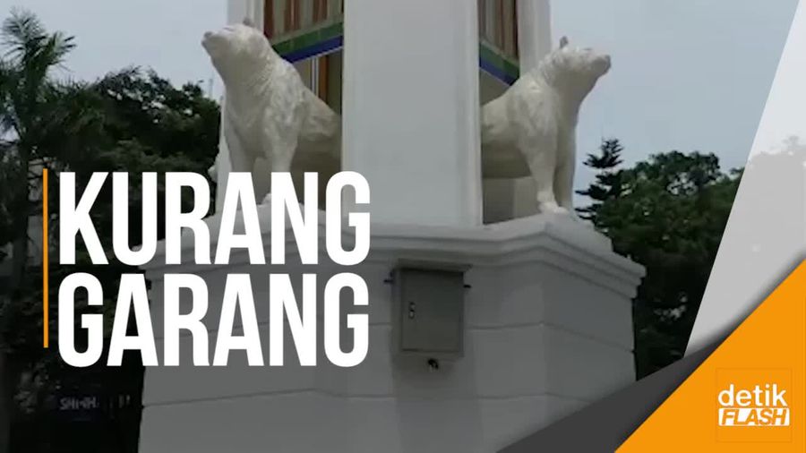 Patung Maung Bandung Disebut Mirip Anjing Laut