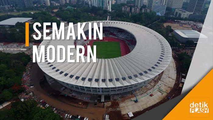 Wajah Segar Stadion GBK Siap Sambut Islandia
