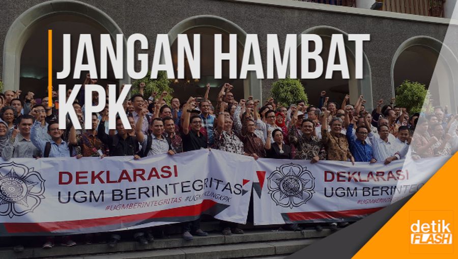 Deklarasi 1.000 Dosen UGM Tolak Pansus Angket KPK