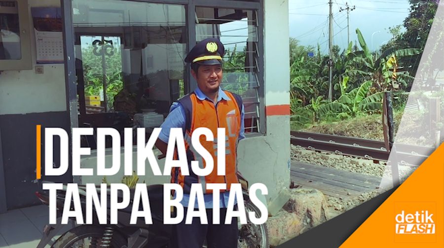 Kisah Zainal yang Selalu Lebaran di Pos Perlintasan KA 
