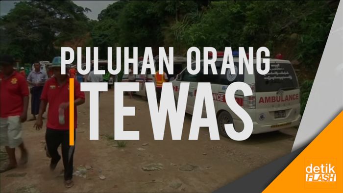 Korban Pesawat Myanmar Jatuh Dievakuasi  