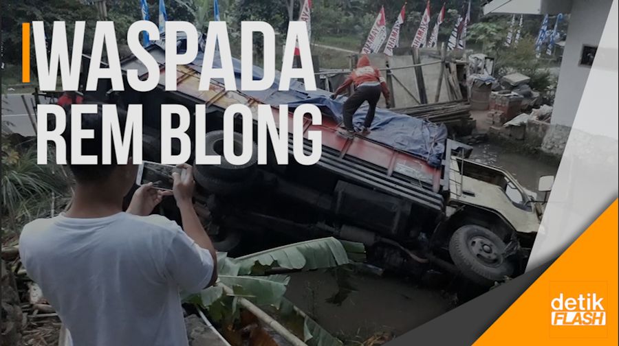 Kecelakaan Akibat Rem Blong di Jalur Selatan Nagrek