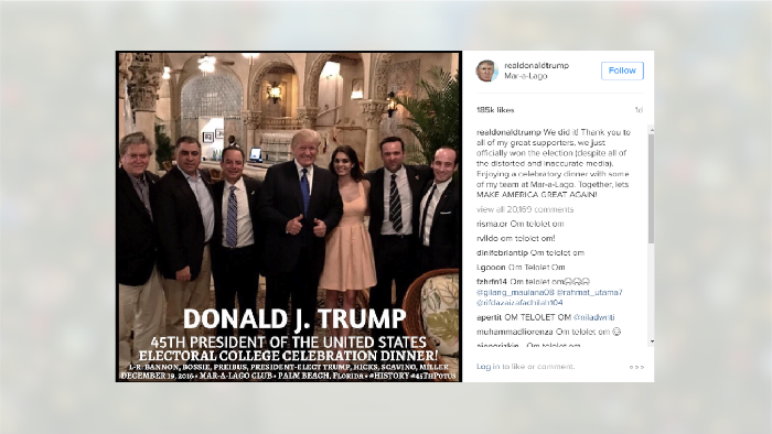 Instagram Donald Trump Diserbu Pemburu Telolet