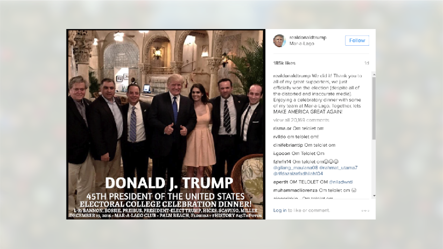 Instagram Donald Trump Diserbu Pemburu Telolet