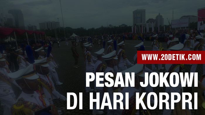 HUT ke-45 Korpri, Jokowi: Pengabdian Anggota Korpri Bukan untuk Kelompok