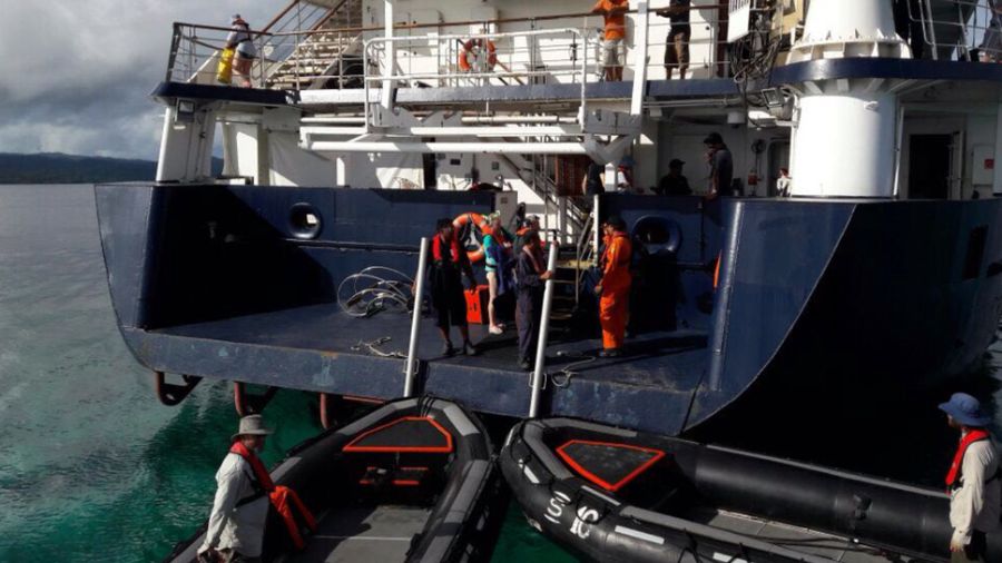 Cerita Basarnas Sorong Naik Kapal yang Rusak Karang Raja Ampat