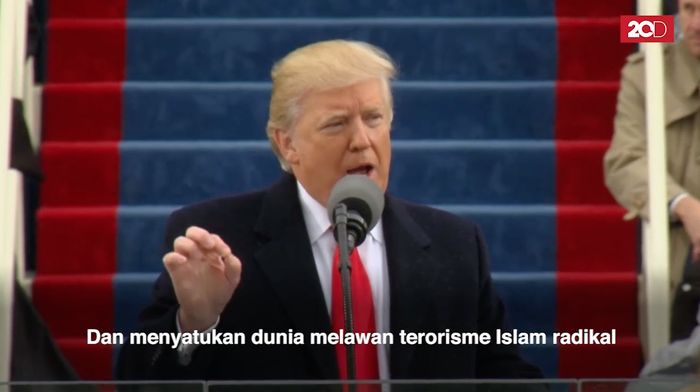 Trump Singgung Islam Radikal dalam Pidato Perdana