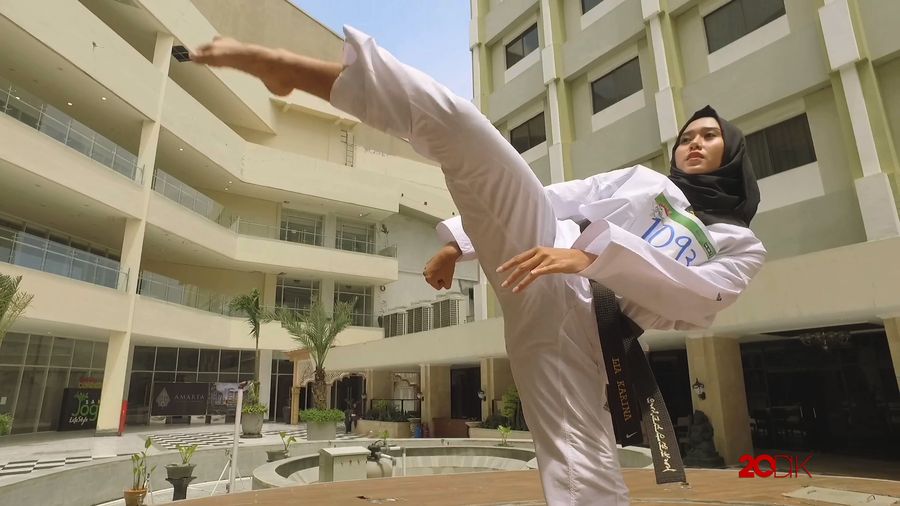 Atlet Taekwondo Cantik ini Menjajal Ajang Pencarian Muslimah Berbakat