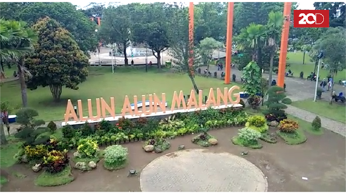 Wajah Baru Alun-alun Malang, Apik!