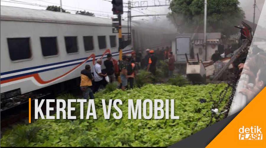 Tabrakan Maut Kereta vs Mobil di Senen Tewaskan 2 Orang