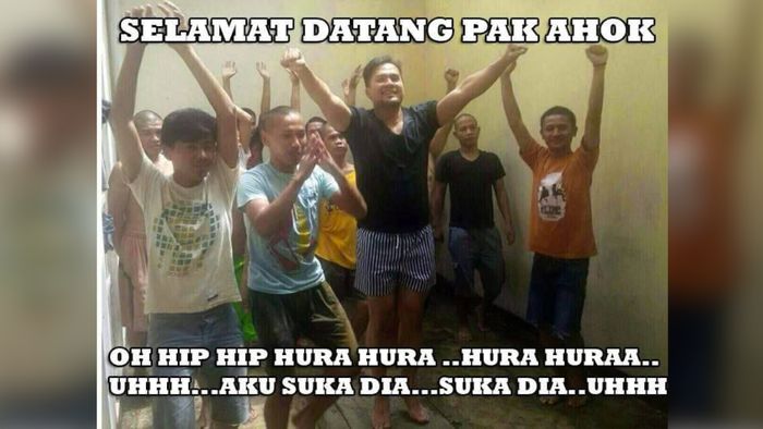Meme Saipul Jamil Sambut Ahok Jadi Viral