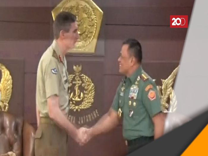 Momen Jenderal Gatot Salaman dengan Kepala AD Australia