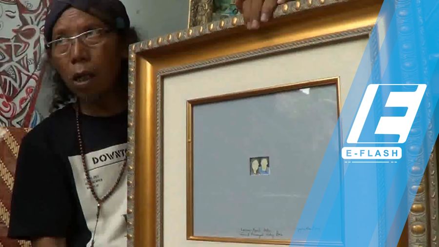 Lukisan Bobby-Kahiyang Jadi Kado Unik dari Seniman Ini