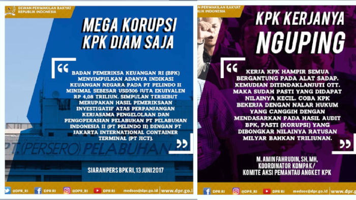 Akun Instagram DPR Kok Nyinyir KPK?