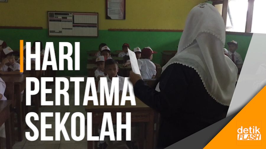 Serunya Siswa Sambut Tahun Ajaran Baru