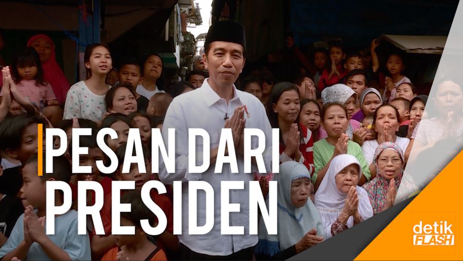 Ucapan Selamat Hari Raya Idul Fitri 1438 H dari Presiden Jokowi