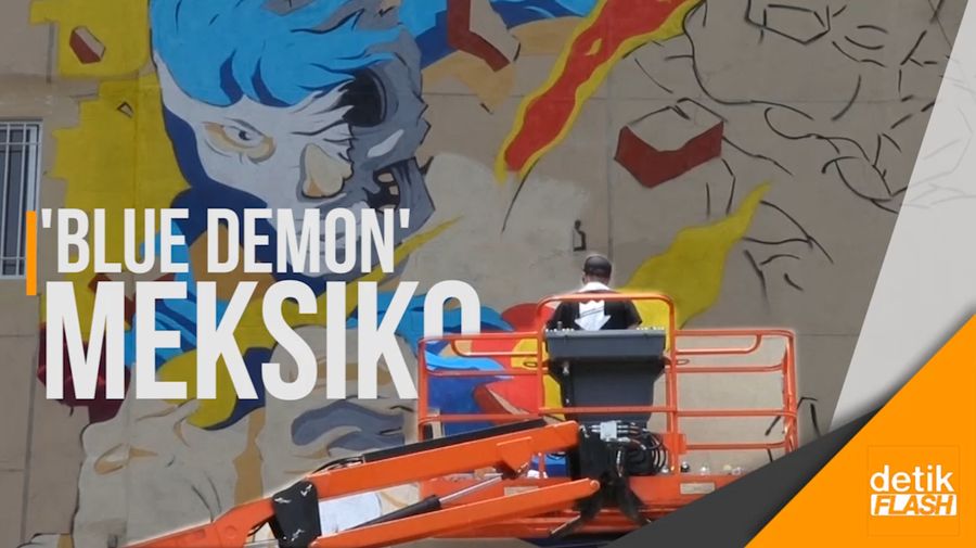 Pesan Positif Seniman Matt Gondek Lewat Goresan Mural