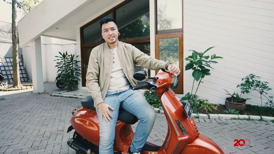 Tak hanya Klasik, Vespa Ini Juga Dimodif Sporty