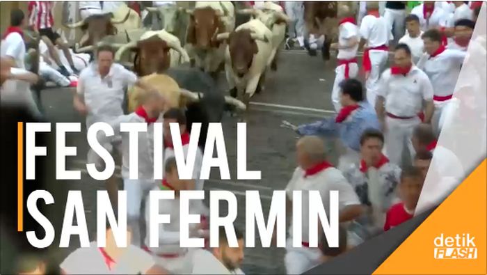 Festival Diseruduk Banteng di Pamplona