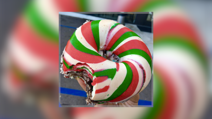 Uniknya Bagel Warna Warni Bernuansa Natal
