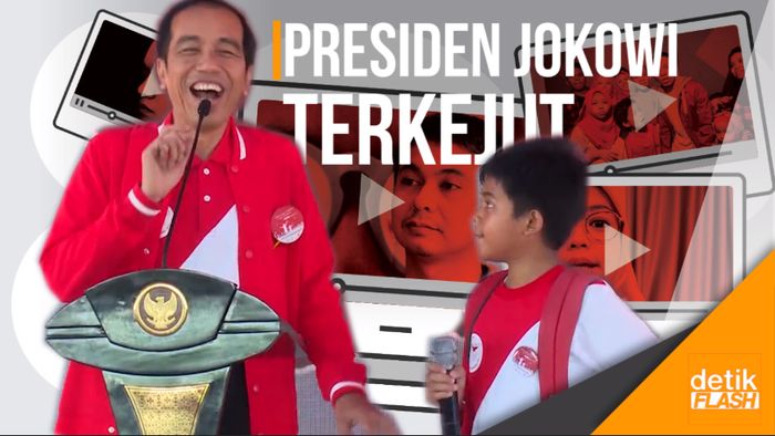 Momen Jokowi Terkejut Ada Anak di Pekanbaru Bercita-cita jadi YouTuber