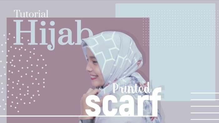 Tampil Manis dengan Printed Hijab Scarf