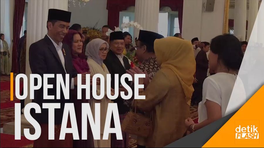 Jokowi dan JK Gelar Open House di Istana Negara