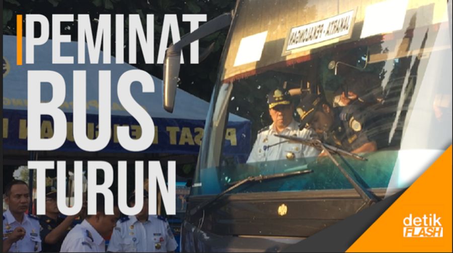 Peminat Moda Bus Terpantau Turun di Angkutan Mudik 2017