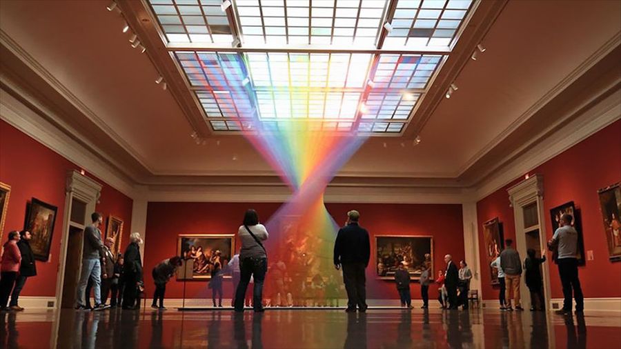 Wow! Ribuan Benang Warna-warni Ini Seperti Pelangi