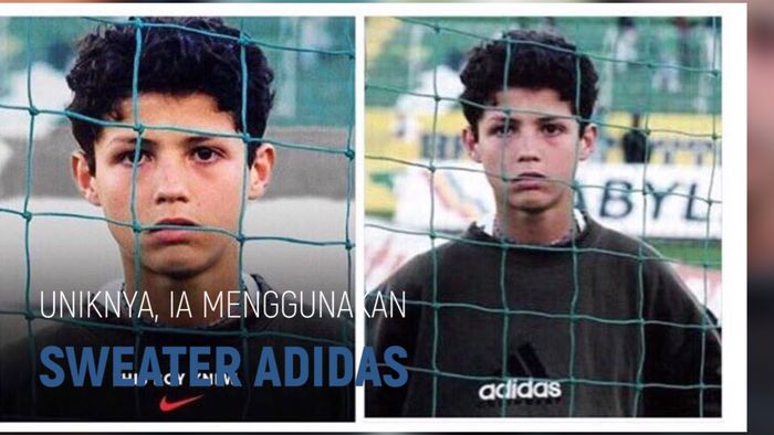 Loh, Ronaldo Kok Pakai Sweater Adidas di Iklan Nike?