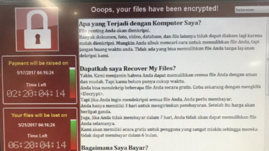Virus Ransomware WannaCry yang Bikin Heboh Ternyata Punya 3 Versi