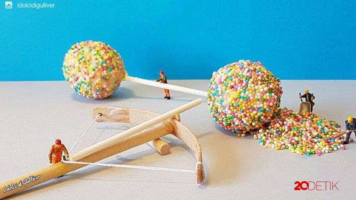 Lucunya Dessert dalam Bentuk Miniatur Upacara Pernikahan