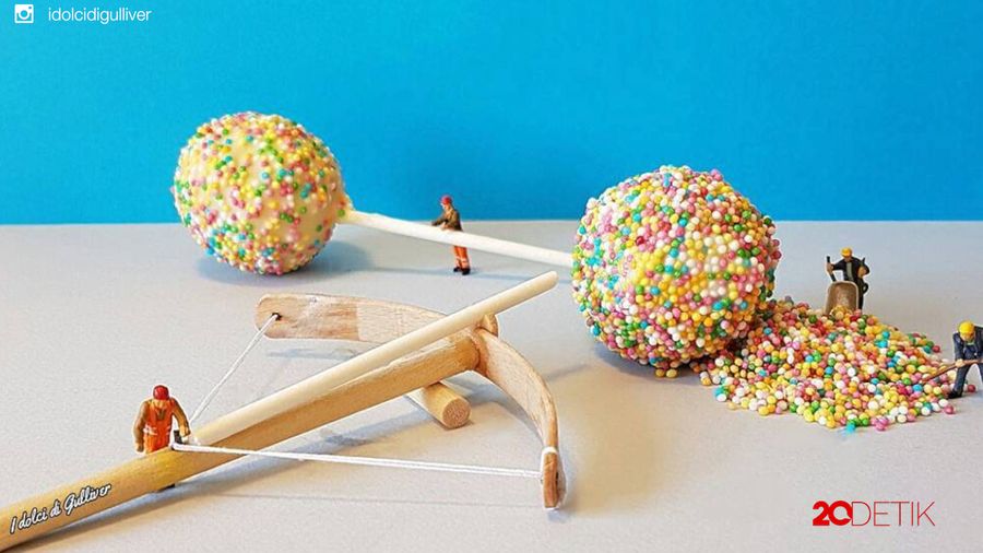 Lucunya Dessert dalam Bentuk Miniatur Upacara Pernikahan