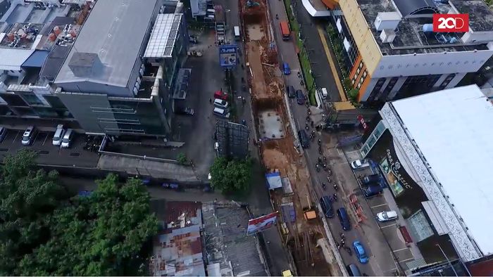 Melihat dari Udara, ini Jalan Fatmawati yang Bakal Dibuka-Tutup