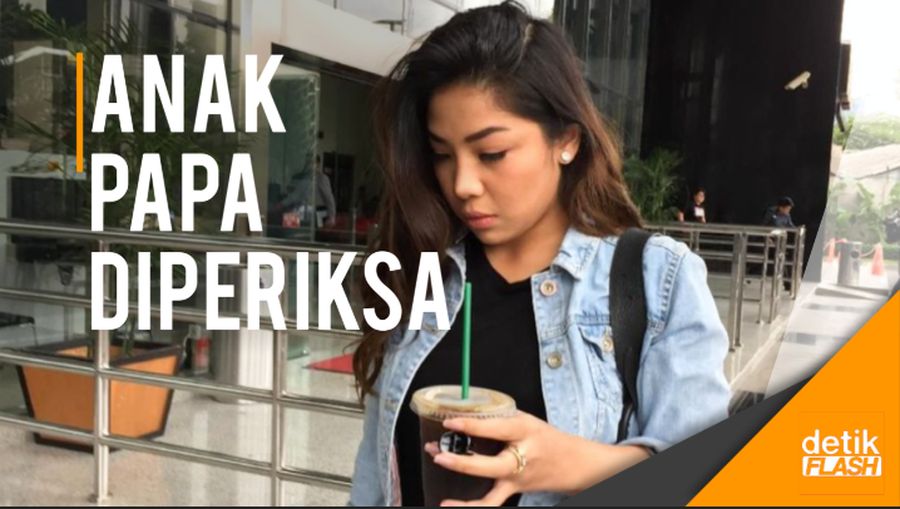Dwina Michaela Anak Novanto Tiba di KPK Diam Seribu Bahasa