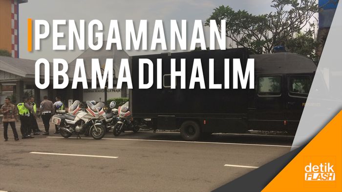 Suasana Pengamanan Bandara Halim Jelang Kedatangan Obama