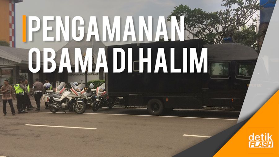 Suasana Pengamanan Bandara Halim Jelang Kedatangan Obama