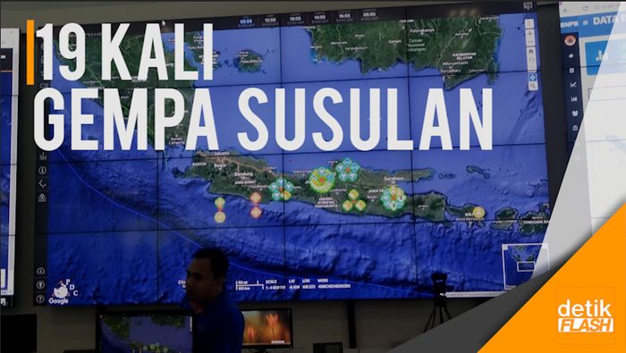 BNPB: Gempa 6,9 SR Tadi Malam Diikuti 19 Kali Gempa Susulan