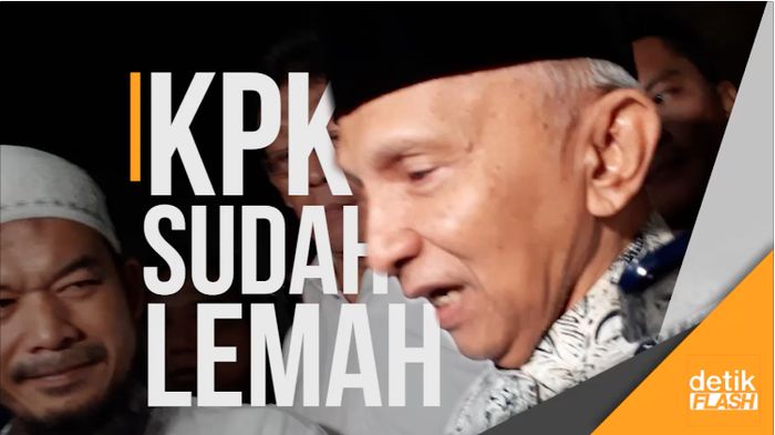 Amien Rais: KPK Sudah Sangat Lemah