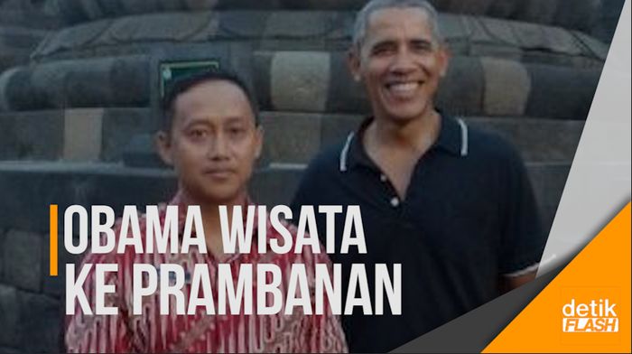 Obama Piknik ke Candi Prambanan